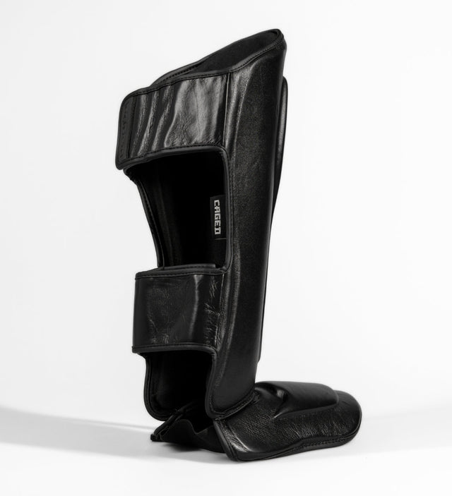 Caged Shin guards 'X' Series – Black/Black – Shin guards