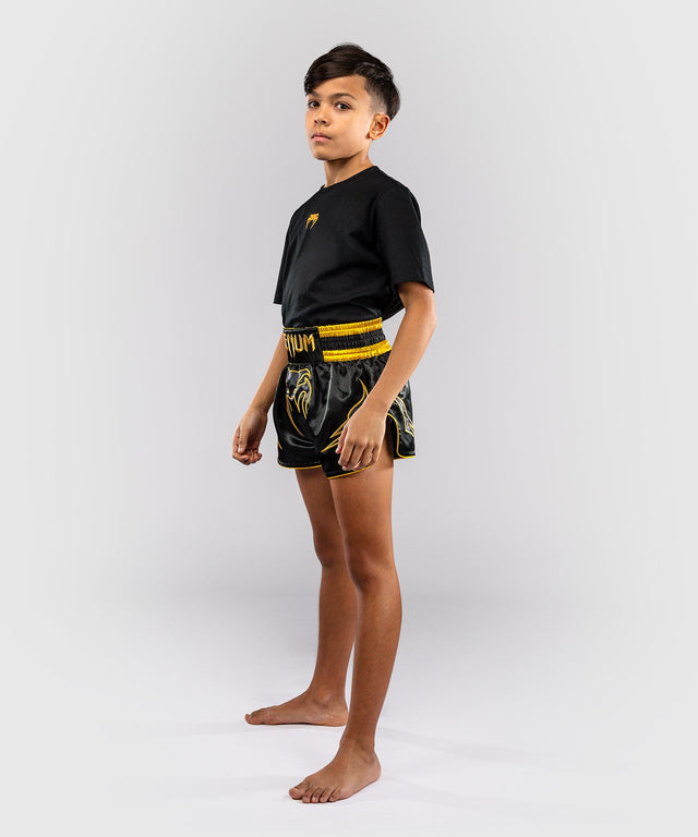 Venum Muay Thai Shorts Bangkok Fury Kinderen - Zwart/Goud