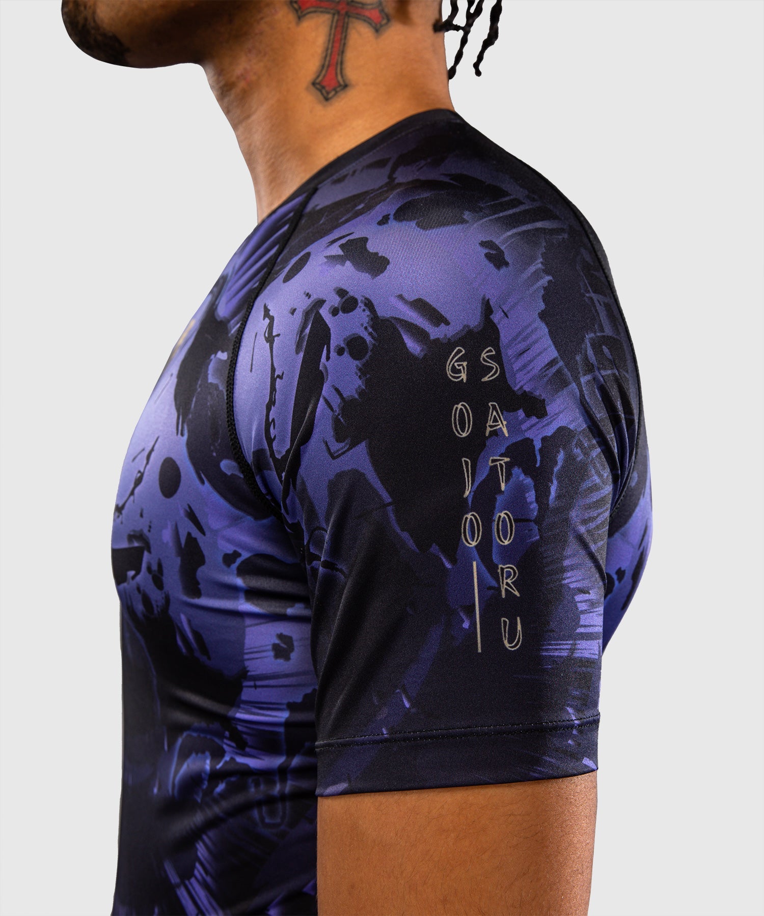Venum Rashguard x Jujutsu Kaisen Gojo Korte Mouwen - Paars