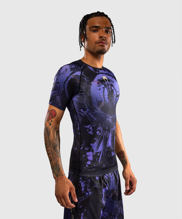 Venum Rashguard x Jujutsu Kaisen Gojo Korte Mouwen - Paars