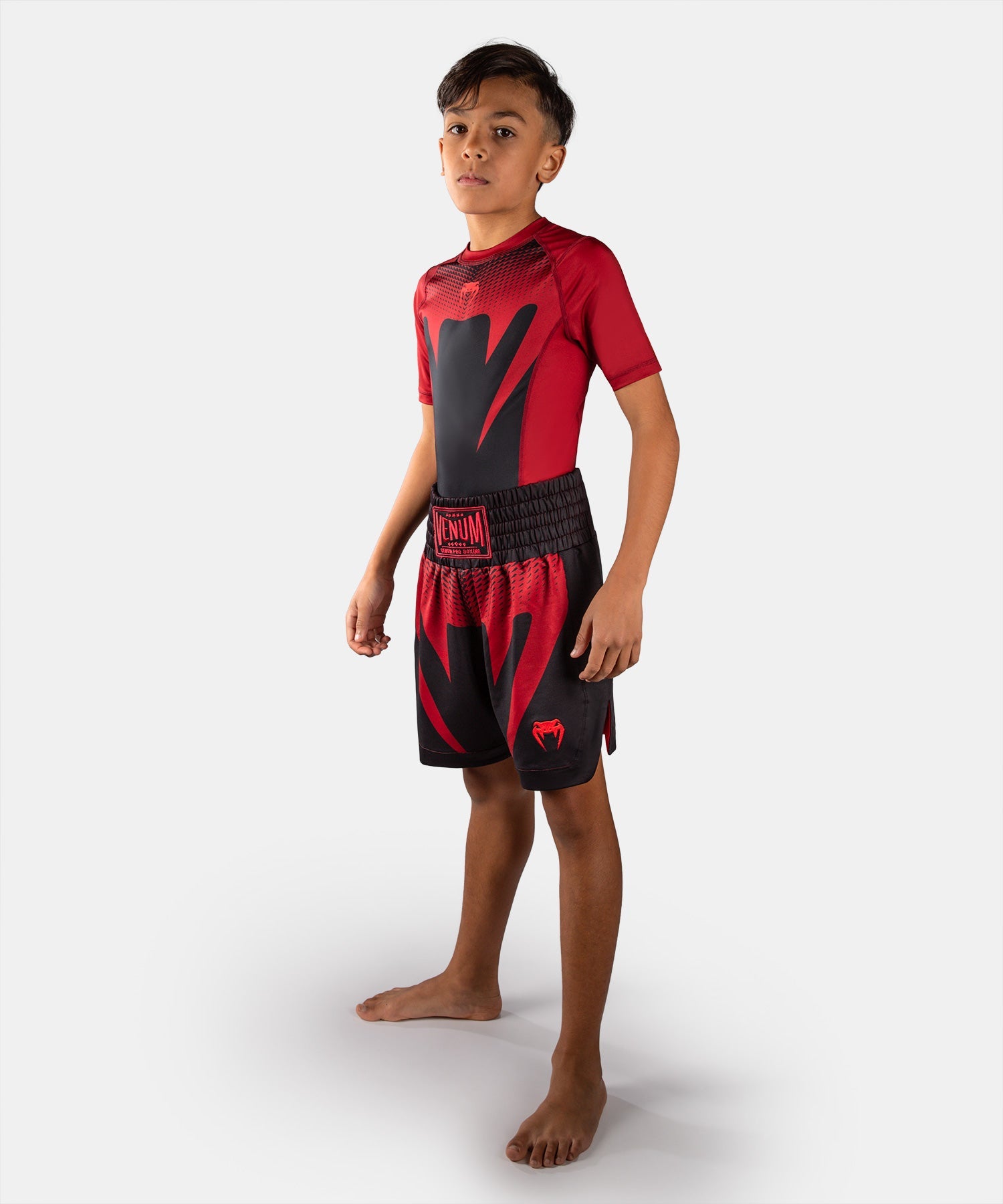 Venum Attack Boksshort Kinderen - Zwart/Rood