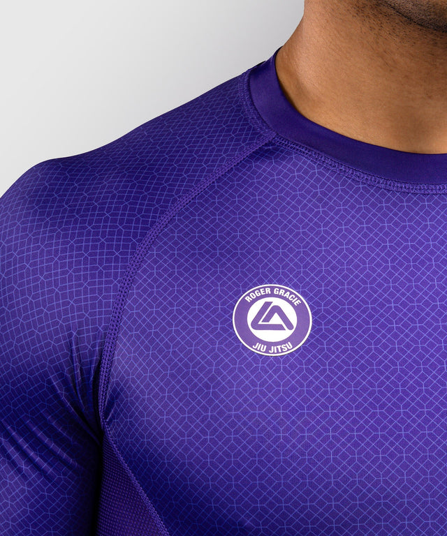 Venum Rashguard x Roger Gracie Academy Korte Mouwen - Paars