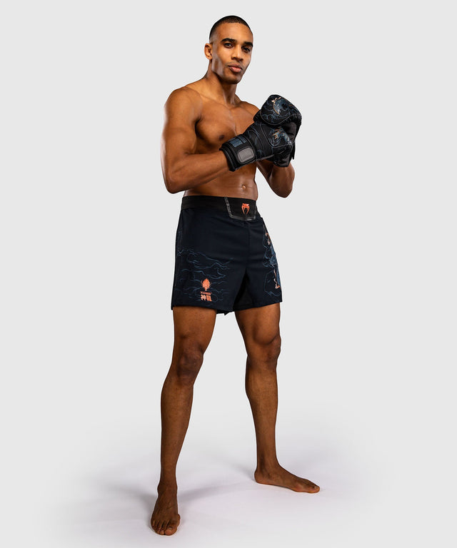 Venum MMA Shorts Thunder Dragon – Black/Grey/Copper
