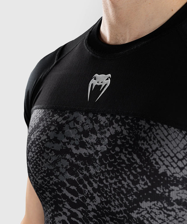 Venum Rashguard Short Sleeves G-Fit Scales - Black/Grey