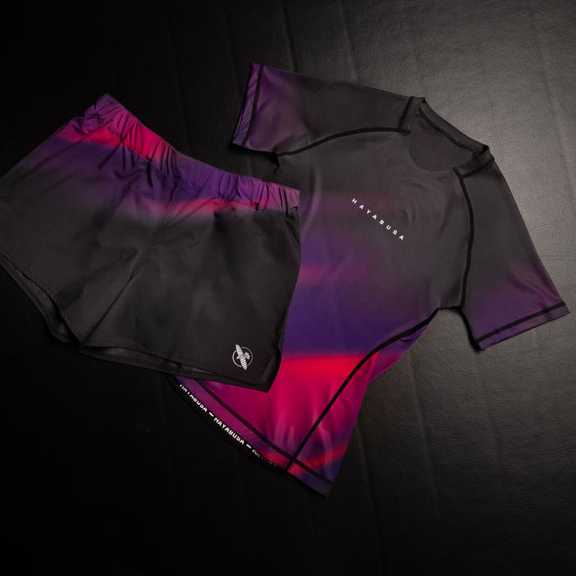 Hayabusa Rashguard Apex Nova Korte Mouwen Dames - Paars
