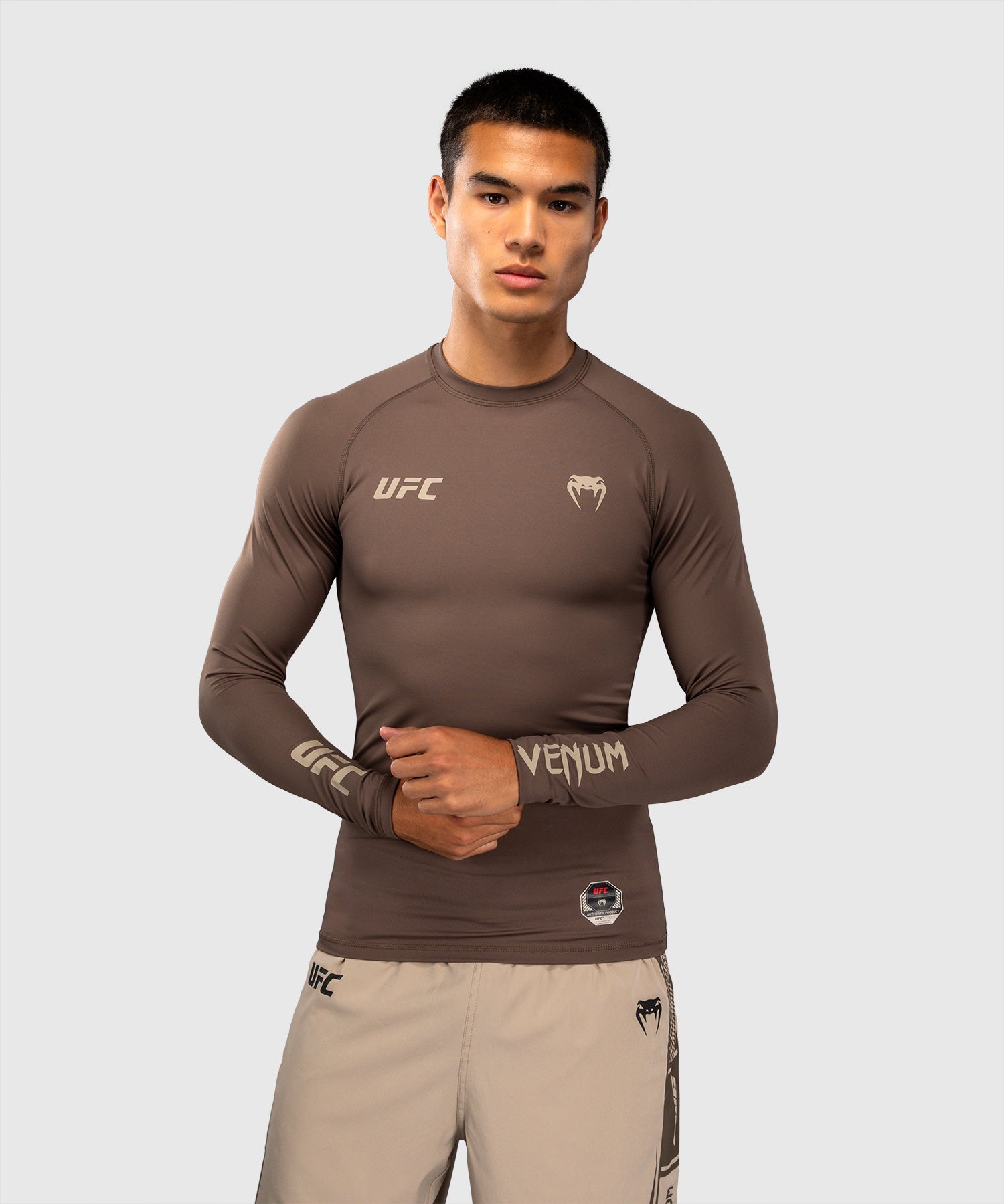 Venum UFC Rashguard Unity Lange Mouwen - Bruin