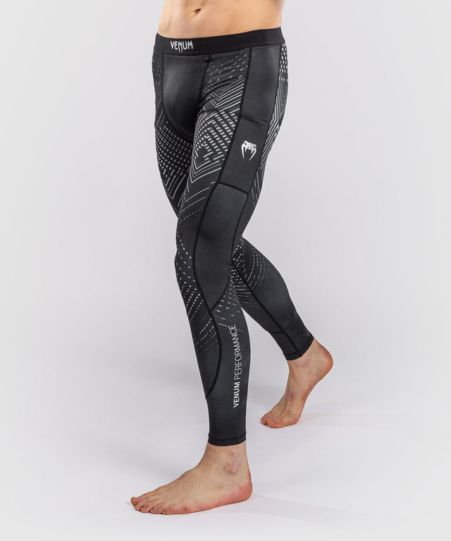 Venum Compression shorts & spats Midnight Fury – Black/Grey/Silver
