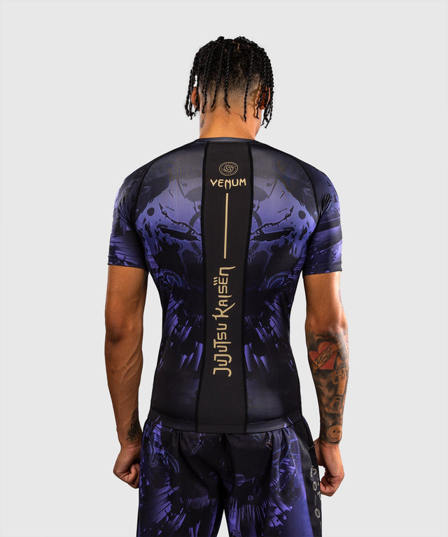Venum Rashguard x Jujutsu Kaisen Gojo Korte Mouwen - Paars