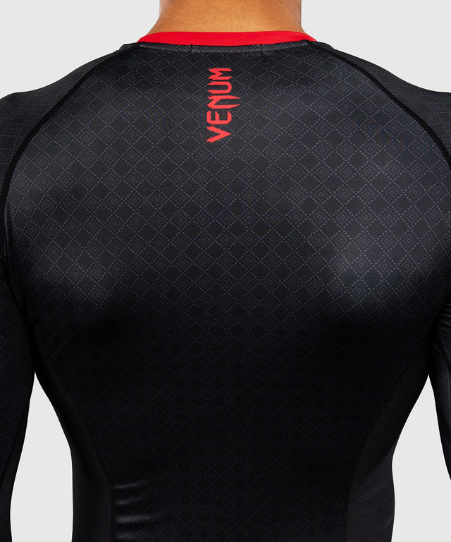 Venum Rashguard x Roger Gracie Lange Mouwen - Zwart/Rood