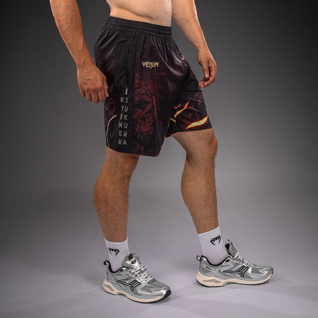 Venum Trainingsshorts Sukuna - Zwart/Lichtbeige
