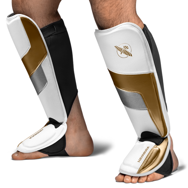 Hayabusa Scheenbeschermers T3 Full - Wit/Goud