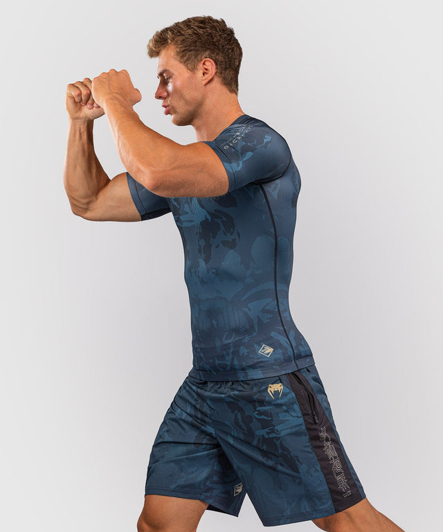 Venum Rashguard Fushiguro Korte Mouwen - Blauw