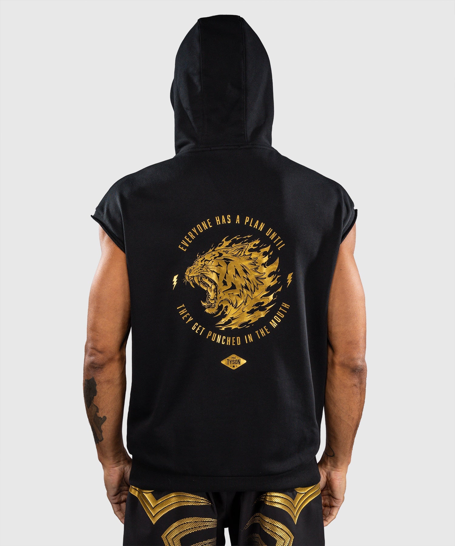 Venum x Mike Tyson Hoodie Mouwloze - Zwart/Goud