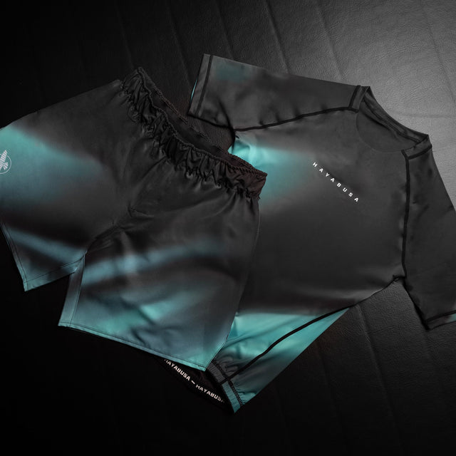 Hayabusa Rashguard Apex Nova Korte Mouwen - Turquoise