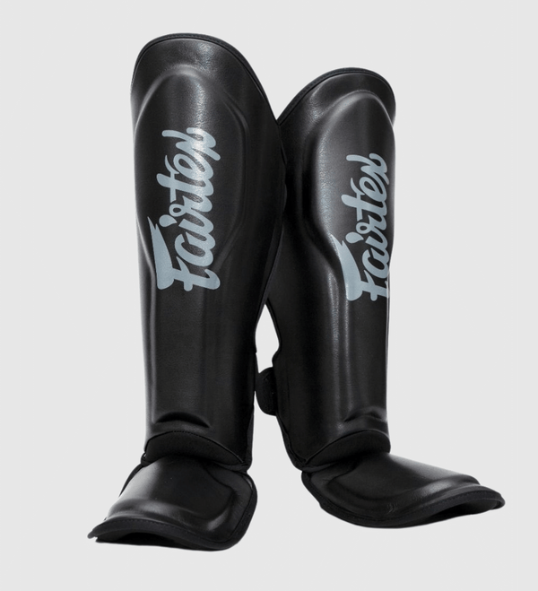Fairtex Kickboks Scheenbeschermers FXB - Zwart/Grijs