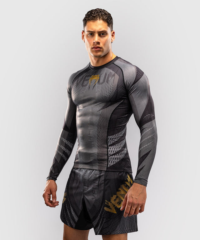 Venum Rashguard Galactic 3.0 Long Sleeves – Black/Gold