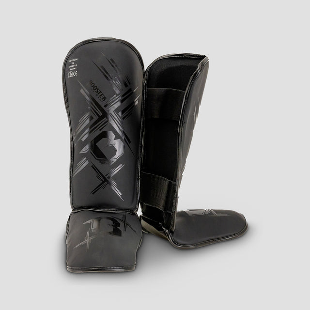 Booster Shin guards Alpha Kids – Black