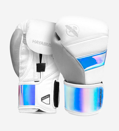 Rękawice bokserskie Hayabusa T3 – Białe/Fluo Platinum