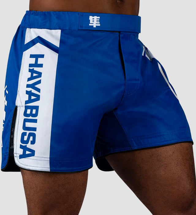 Spodenki MMA Hayabusa Icon – Niebieskie/Białe