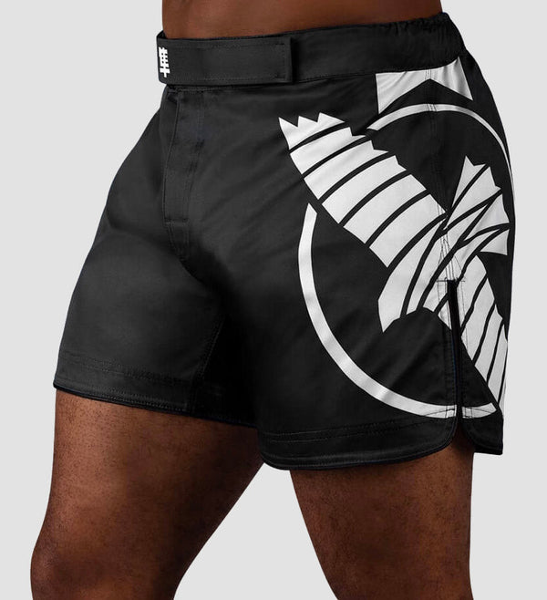 Hayabusa MMA Shorts Icon - Zwart/Wit