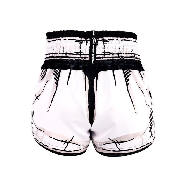 Twins Muay Thai shorts TTBL Comic - Hvid/Sort