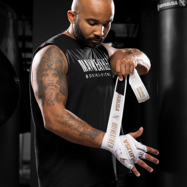 Hayabusa x Mayweather Bandages Deluxe - Wit/Goud
