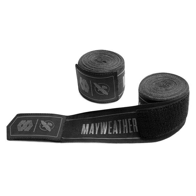 Bandaże bokserskie Hayabusa x Mayweather Stretch – Czarne/Szare