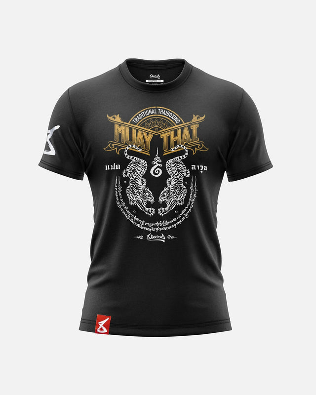 Koszulka 8 WEAPONS Sak Yant Tigers – Czarna