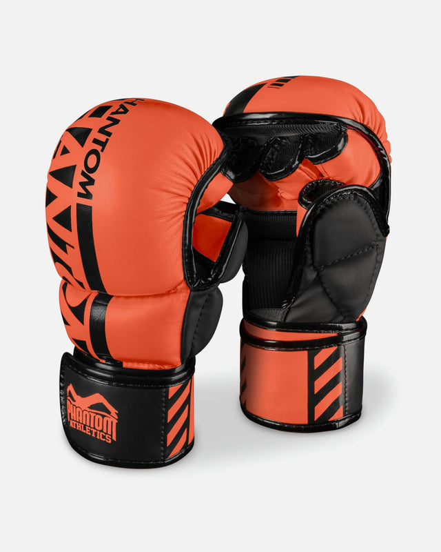 Luvas de MMA Phantom Athletics APEX – Vermelho Néon