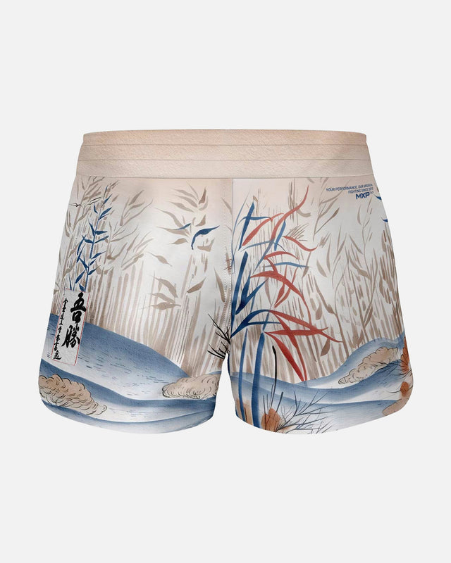 Phantom Athletics MMA Shorts FUSION-R Japan - Beige/Blauw/Rood
