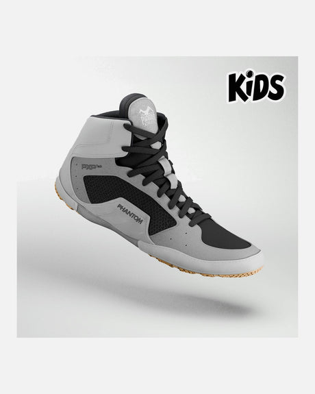 Buty zapaśnicze Phantom Athletics Tactic – Dziecięce Szare
