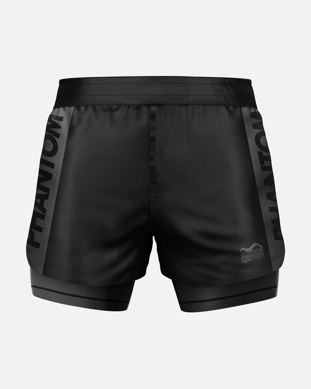 Phantom Athletics Compressie Shorts Fusion 2in1 Apex - Grijs