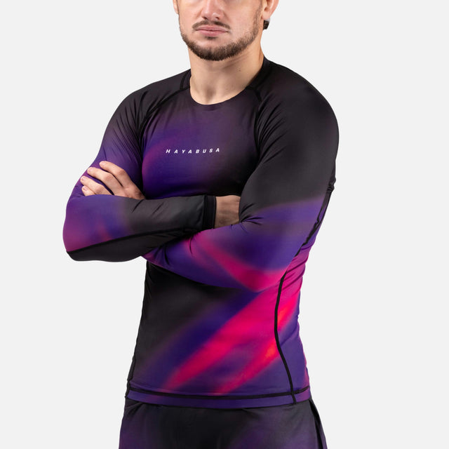Hayabusa Rashguard Apex Nova Lange Mouwen - Ultraviolet Paars