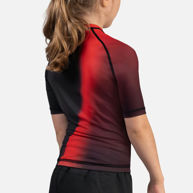 Hayabusa Rashguard Apex Nova Korte Mouwen Kinderen - Rood