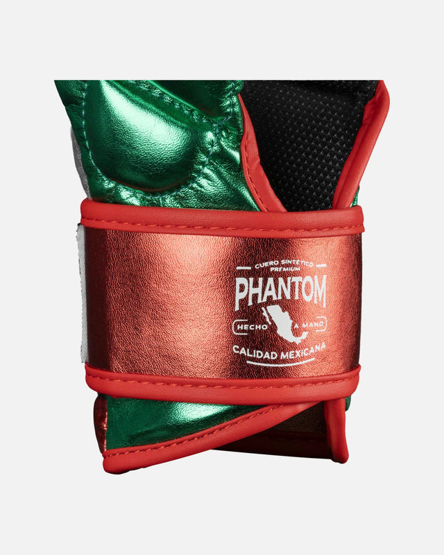 Phantom Athletics MMA Handschoenen Mexico - Zilver/Groen/Rood