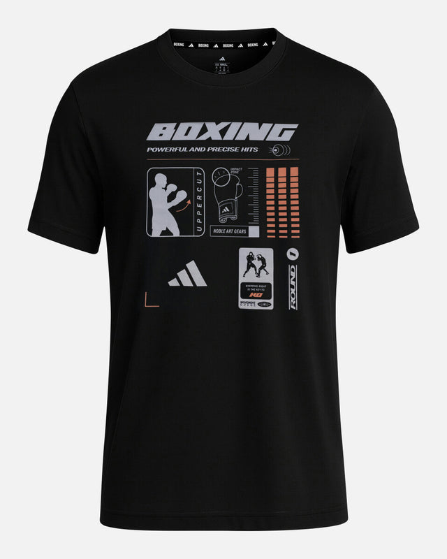 Adidas T-Shirt Boxing Graphic Line - Svart