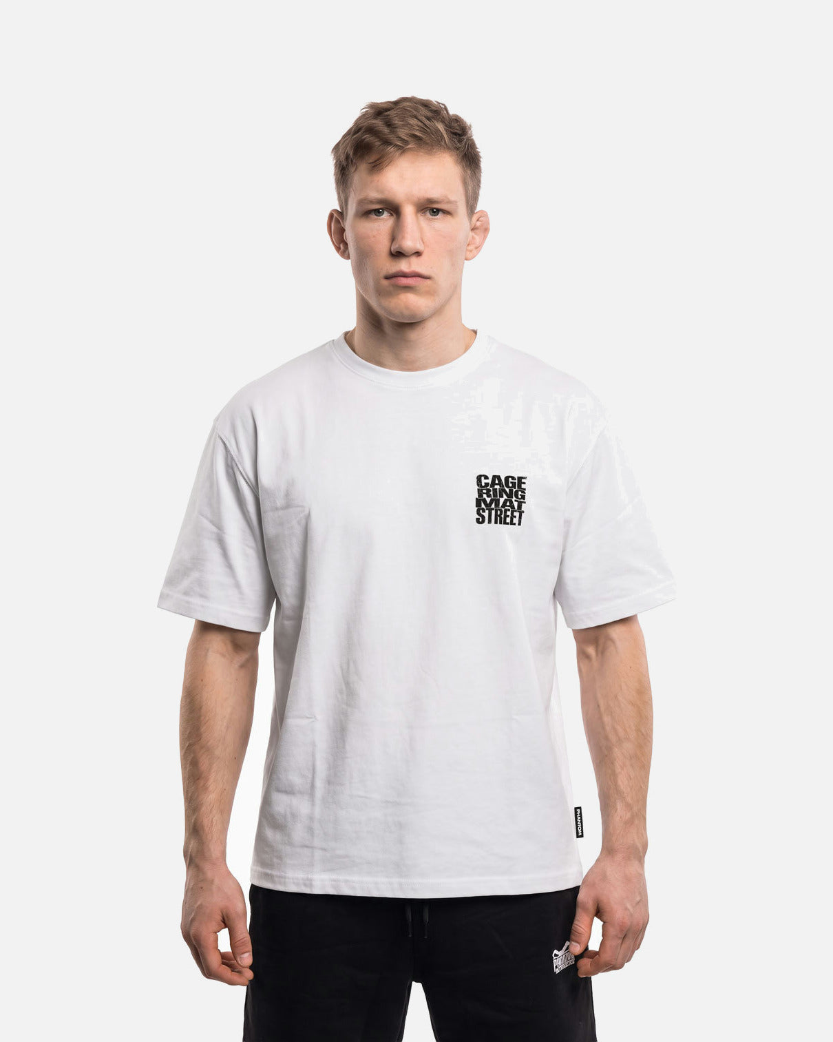 Phantom Athletics T-Shirt Cage Ring Mat Street - Wit