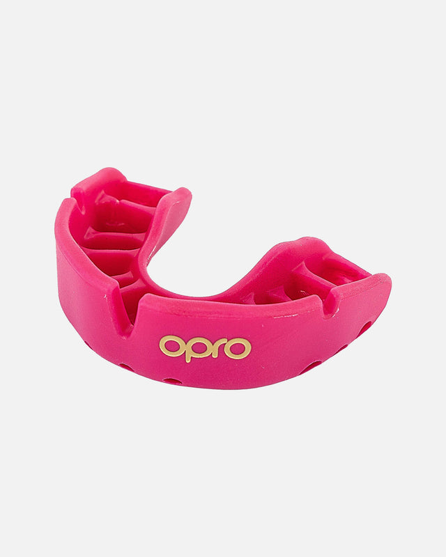 Ochraniacze na zęby OPRO Gold – Różowe