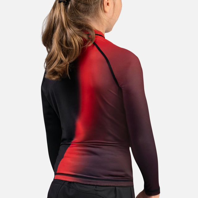 Hayabusa Rashguard Apex Nova Lange Mouwen Kinderen - Rood