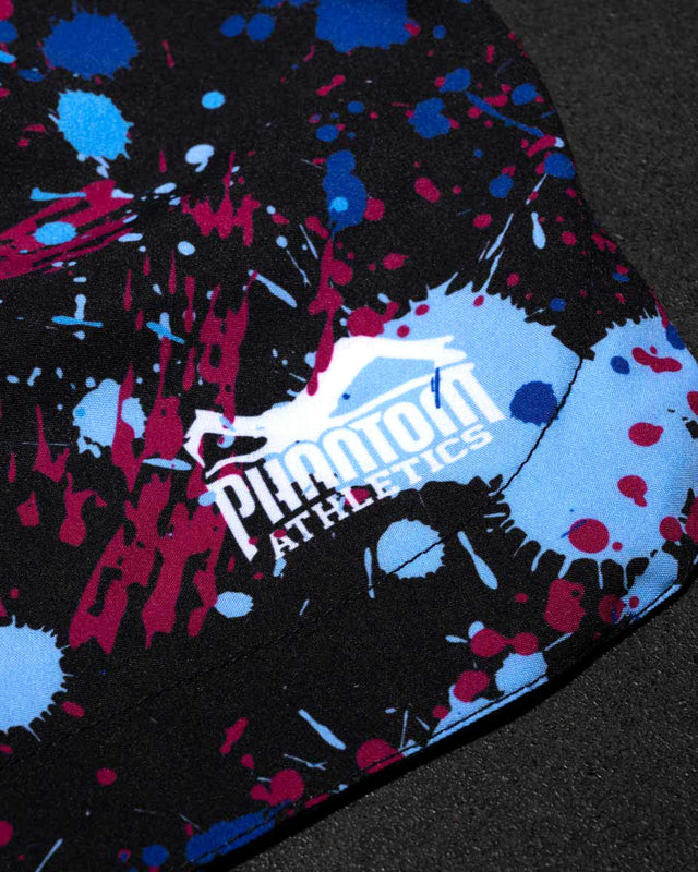 Pantaloni scurți MMA Phantom Athletics Fusion Splatter – Albastru