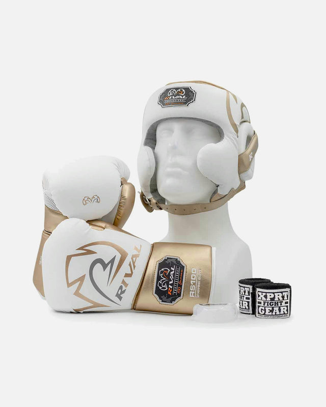 Rival Bokshandschoenen Professional RS100 - Wit/Goud
