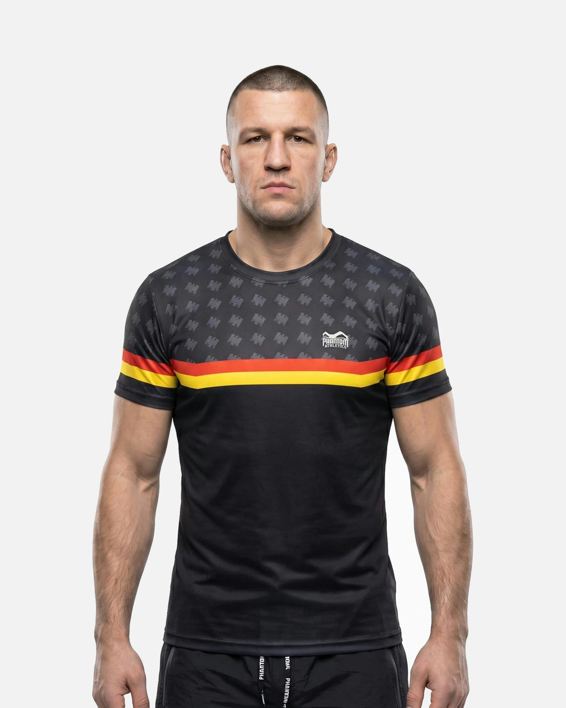 Koszulka Phantom Athletics EVO+ Germany – Czarna/Czerwona/Złota