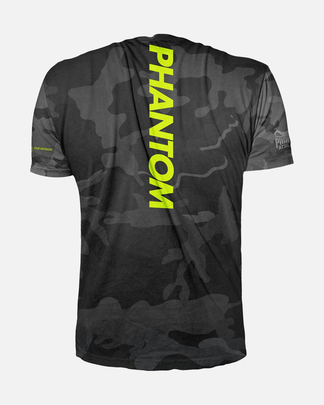 Phantom Athletics Trainingsshirt EVO - Zwart Camo/Neon