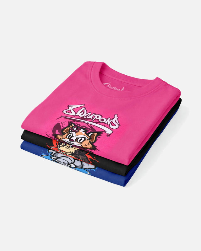 8 WEAPONS T-Shirt Kinderen - Roze