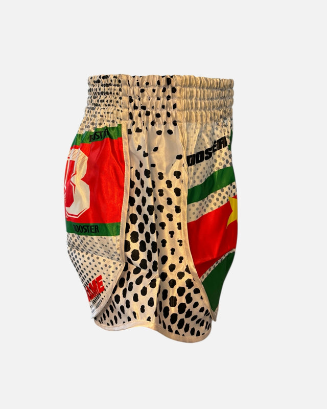 Muay Thai trenky Booster Suriname – Bílé