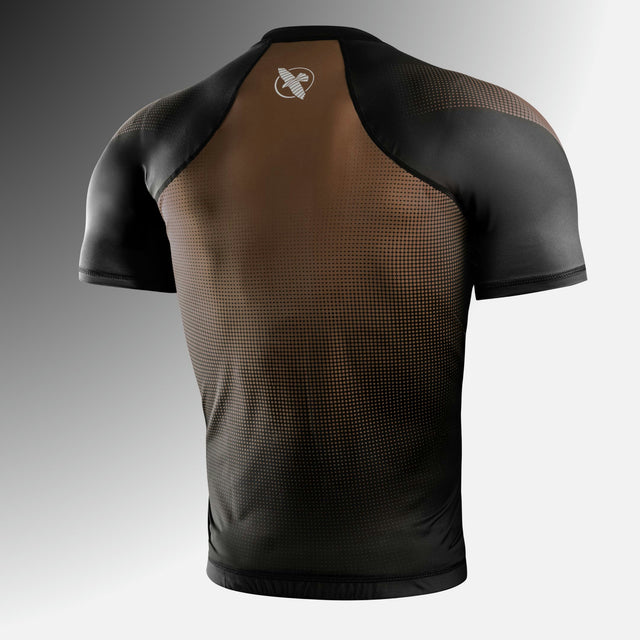 Hayabusa Rashguard Pro Ranked Korte Mouwen - Bruin