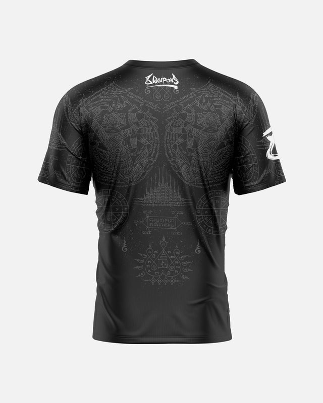 8 WEAPONS T-Shirt Hanuman Yant – Black/Grey