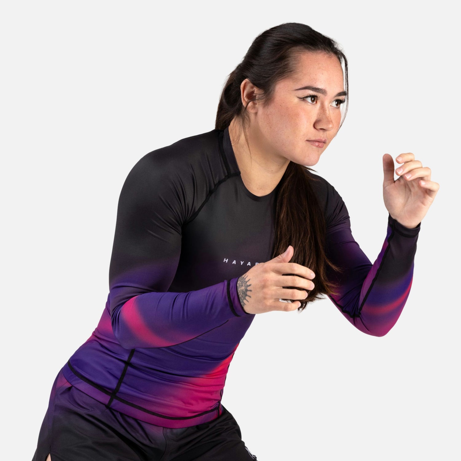 Hayabusa Rashguard Apex Nova Lange Mouwen Dames - Paars