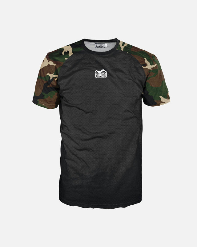 T-shirt da allenamento Phantom Athletics EVO Camo – Woodland