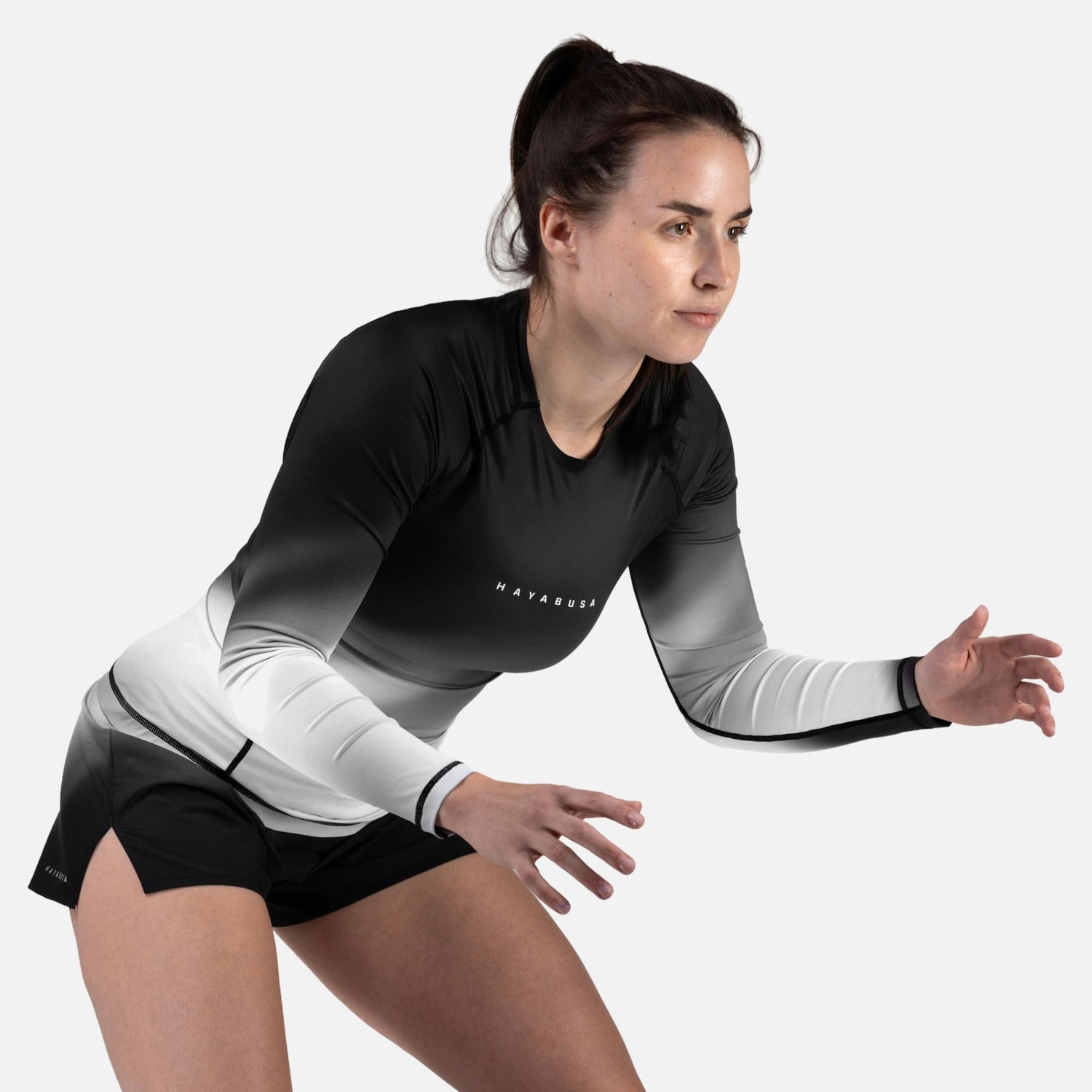 Hayabusa Rashguard Apex Nova Lange Mouwen Dames - Grijs